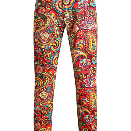 Men's Multicolor Printed Vest Suit - Vests | Multicolor / M