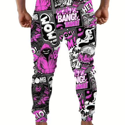 Men's Casual Print Joggers #25625011 - Pants | Color1 / S