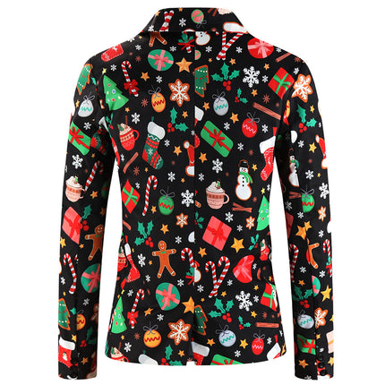 Men's Christmas Printed Suit #2TZ655 - Suits | Multicolour / M