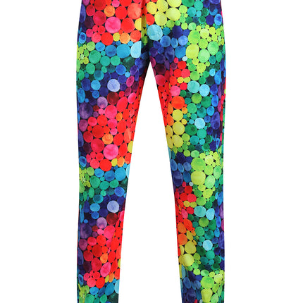 Men's Colorful Printed Vest Suit - Vests | Multicolour / M