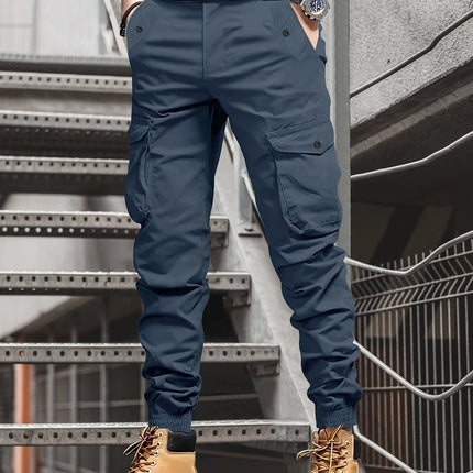 Men's Casual Cargo Pants #25624006 - Pants | Blue / S