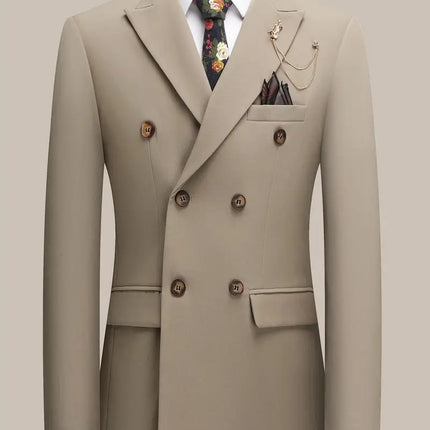 Men's Two-Piece Suit #25061026 - Suits | Beige / S