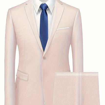 Men's 2pcs Suit #25630035 - Suits | Beige / XS