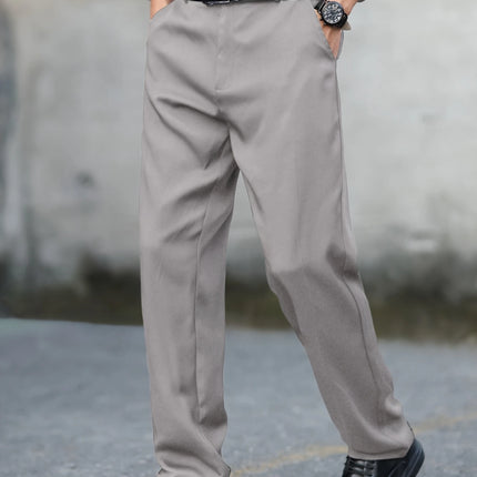 Men's Classic Straight Pants #25627025 - Pants | Deep gray / S