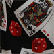 Black Poker Print Trousers
