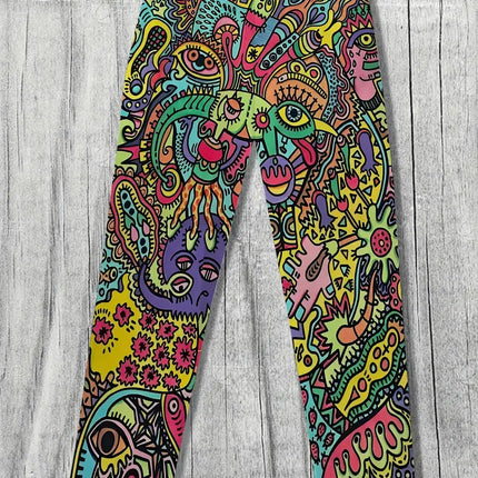 Men's Vibrant Print Pants #25061659 - Pants | Color4 / M
