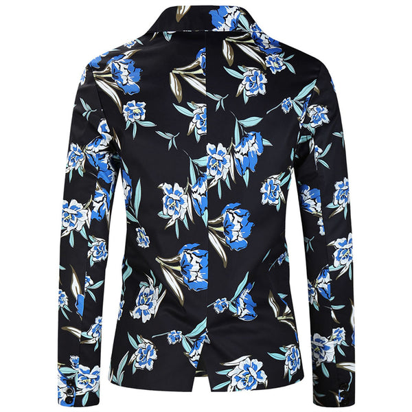 Men's Floral Print Elegant Suit #2TZ182