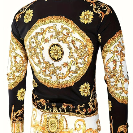 Men's Luxury Baroque Shirt #25625018 - | Green / S
