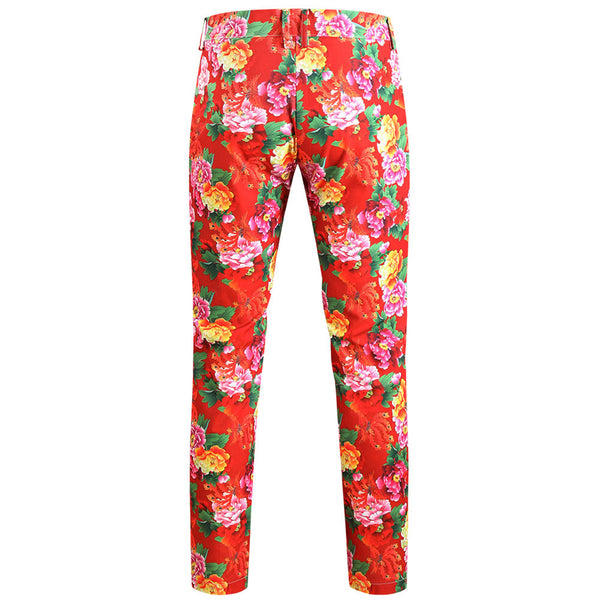 Floral Pattern Leisure Trousers