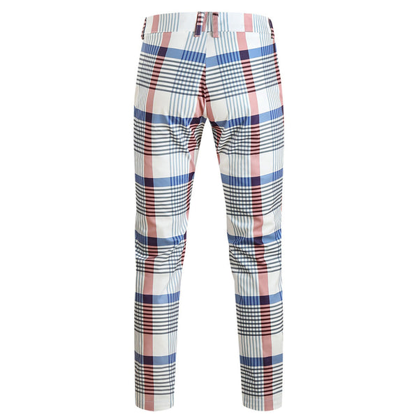 Men's Plaid Check Suit #2TZ6023