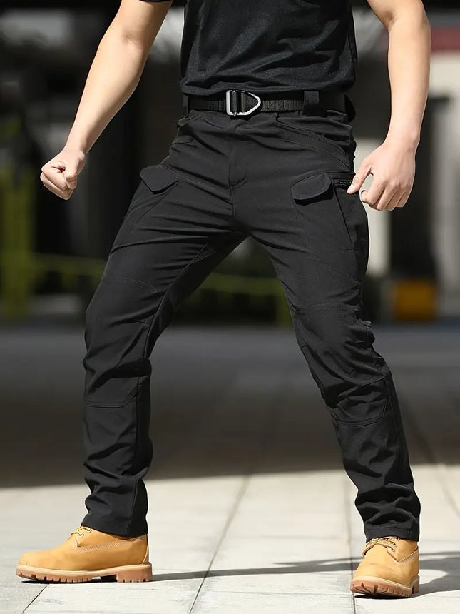 Men's Tactical Pants Multi-Pocket Cargo Work Pants Spring Fall