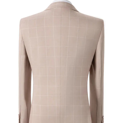 Men's 3pcs Suit #303 - | Beige / XXS