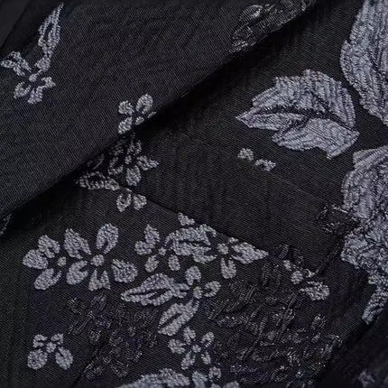Men's Silver Floral Embroidered Blazer  #S8509