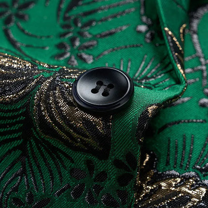 Men's Emerald Floral Jacquard Blazer  #S8512