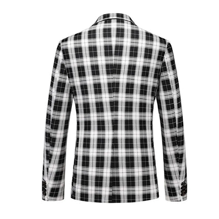 Men's Vibrant Checkered Blazer  #S8533