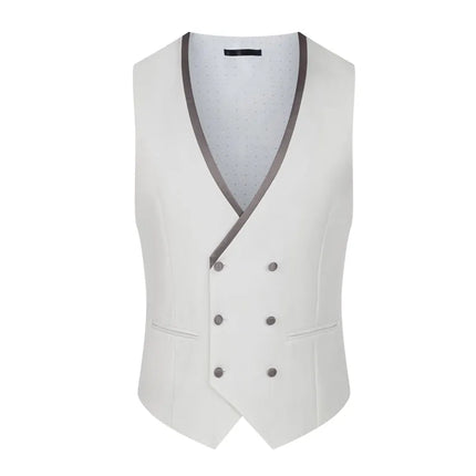 Men's 3 Piece Dapper Celebration Suit #S8582 - Suits | White / XS