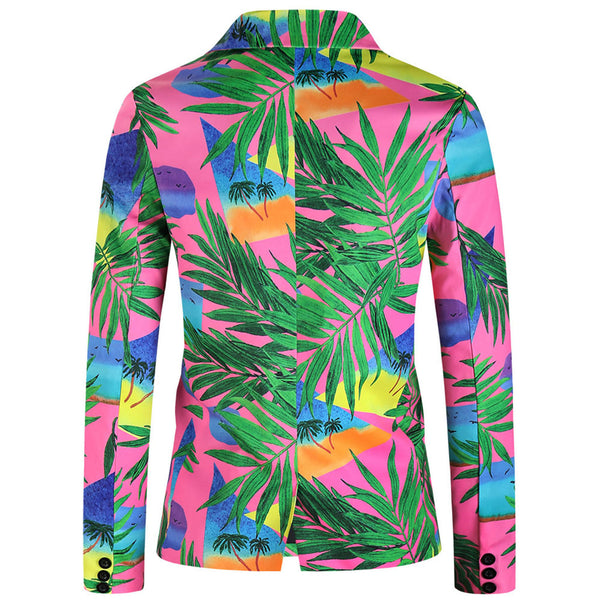 Men's Palm Trees Print Suit #2TZ312