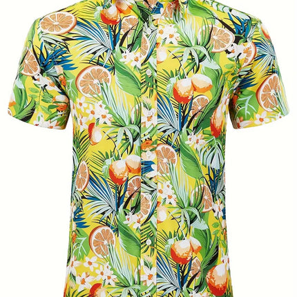 Men's Summer Print Shirt #25060913 - | Color4 / XS