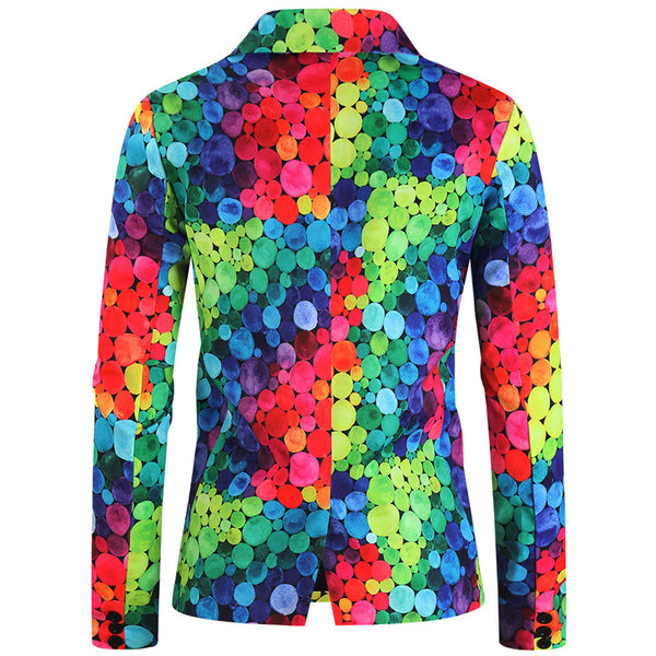 Men's Multi-Color Printed Suit #2TZ234