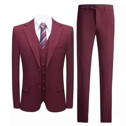 Men's 3 Piece Wedding Suit  #K8130