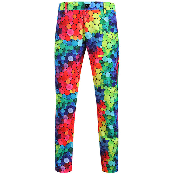 Men's Multi-Color Printed Suit #2TZ234