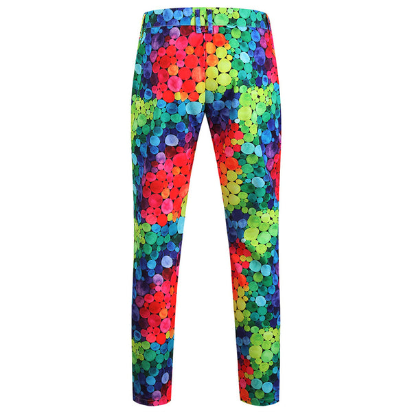 Men's Multi-Color Printed Suit #2TZ234