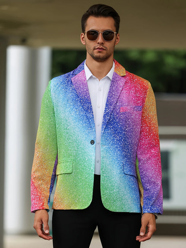 Men's Vibrant Gradient Blazer #25061764 - Blazers | Color1 / M
