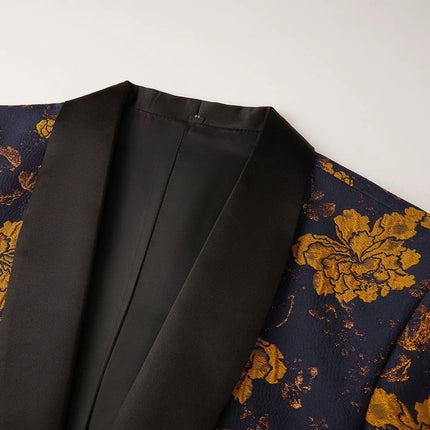 Men's Golden Jacquard Tuxedo  #S8077