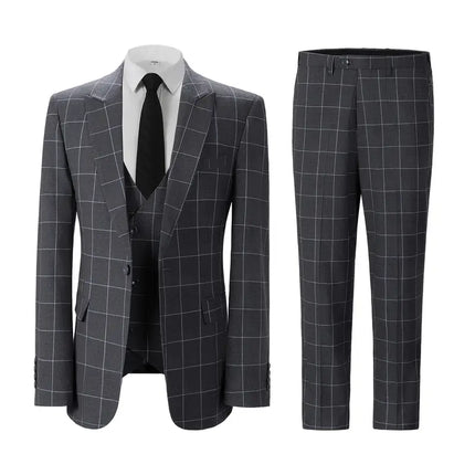 Men's 3pcs Suit #303 - | Beige / XXS