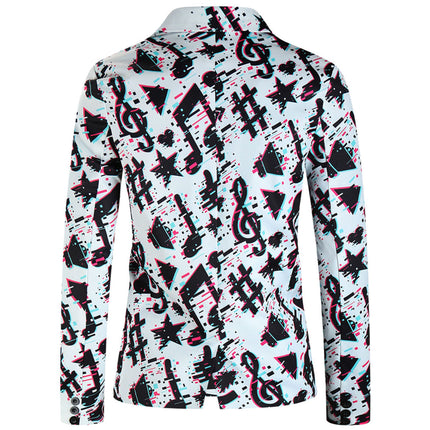 Men's Print Suit #2TZ316 - | Multicolour / M