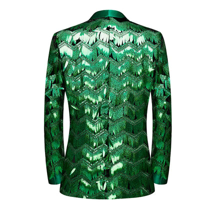 Men's Green Sequins Tuxedo  #S8227