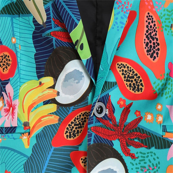 Men's Vibrant Printed Blazer #X325