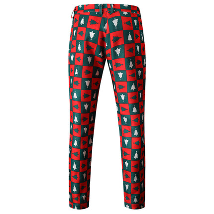 Men's Christmas Plaid Printed Pants #XK43 - Pants | Multicolour / M