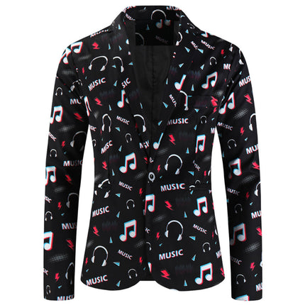 Men’s Melody Print Suit #2TZ-XX1133 - Suits | Multicolour / M