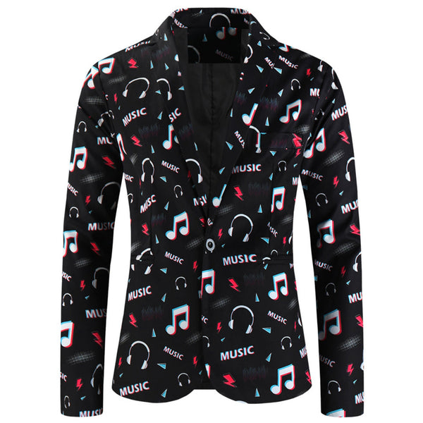 Men’s Melody Print Suit #2TZ-XX1133