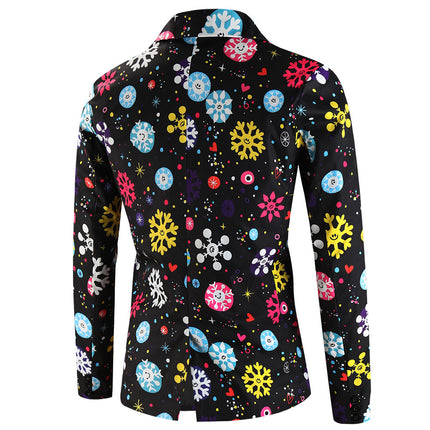 Men's Colorful Printed Suit #2TZ653 - Suits | Multicolour / M