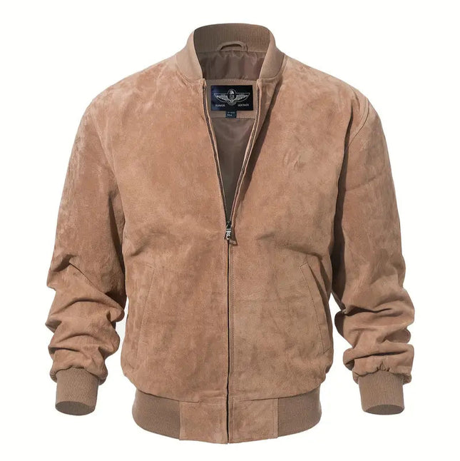 Men's Vintage Bomber Jacket #25061348 - | Light Gold / S