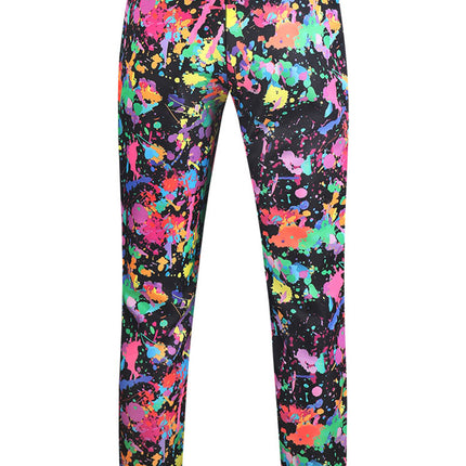 Men's Multicolor Printed Vest Suit - Vests | Multicolour / M