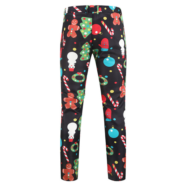 Men's Christmas Colorful Print Pants #XK32