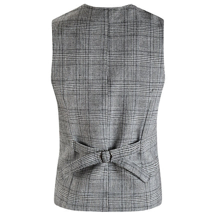 Men's Check Vest #MJ5001 - Vests | Gray / M
