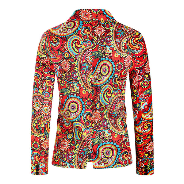 Men's Colorful Paisley Suit #2TZ320