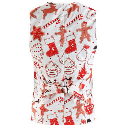 Men's Christmas Printed Vest Suit #2TZMK654 - Suits | Multicolour / M