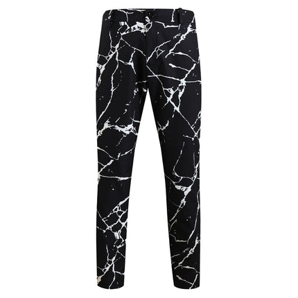 Men's Print Suit #2TZ2502 - Suits | Black / M