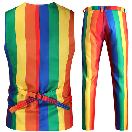 Men's Rainbow Vest Suit - Vests | Rainbow / M