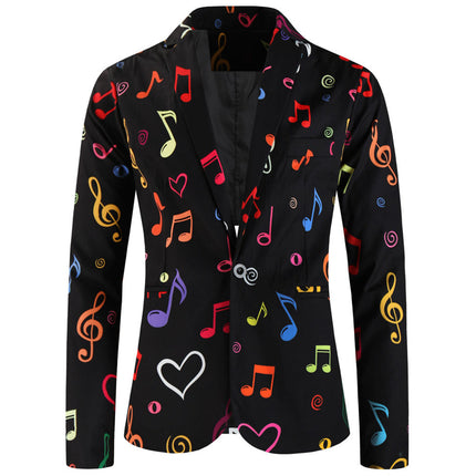 Men's Colorful Printed Suit #2TZ-XX1135 - Suits | Multicolour / M