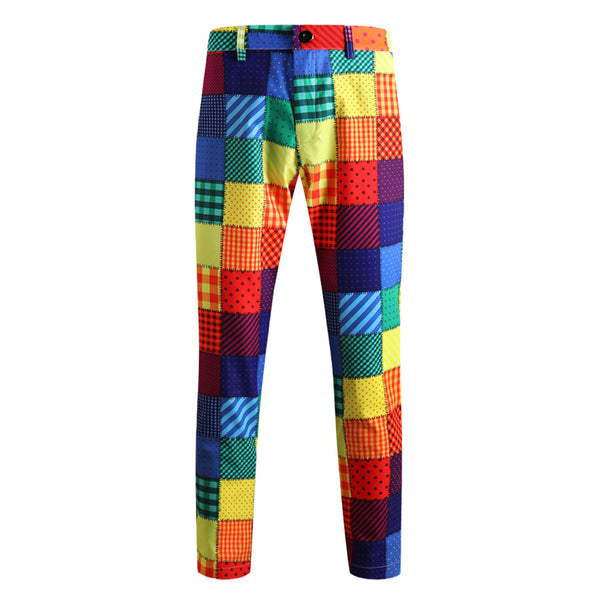 Men's Rainbow Print Suit #2TZ2503