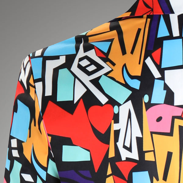 Men High Quality Print Blazers