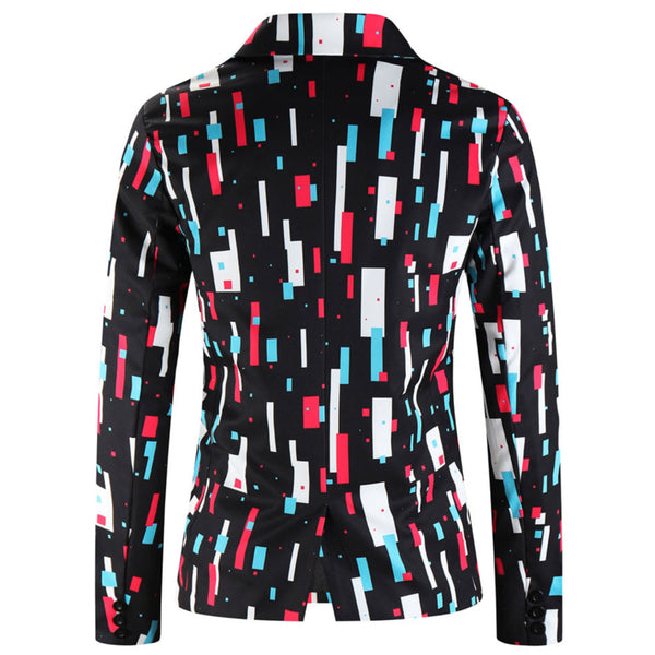 Men's Geometric Block Suit #2TZ-XX1138