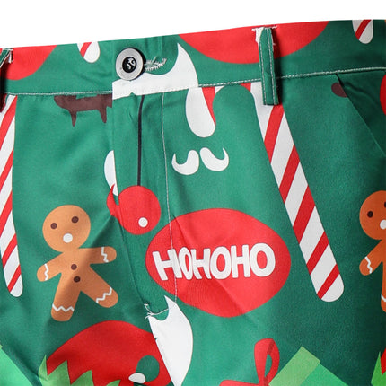 Men's Colorful Christmas Vest Suit #2TZMK50 - Suits | Multicolour / M