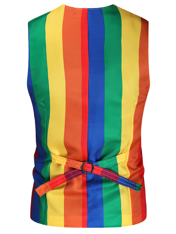 Men's Rainbow Vest Suit